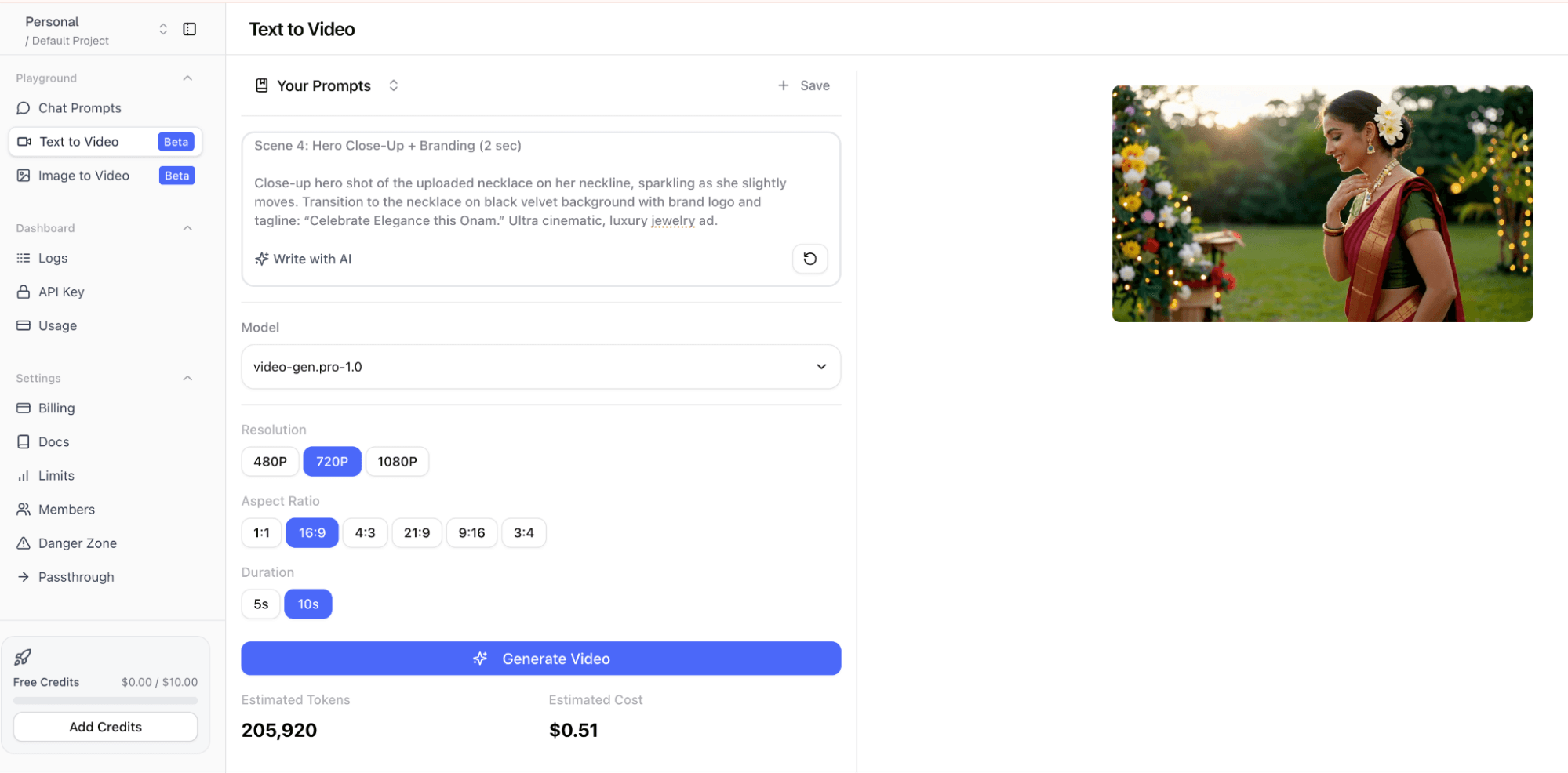 Image to Video Interface